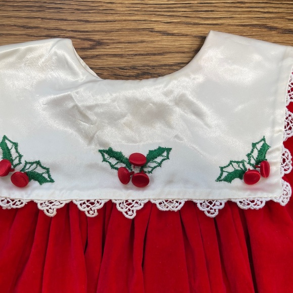 Vintage Union Made Rare Editions Velvet Holly Dress - Picture 2 of 15